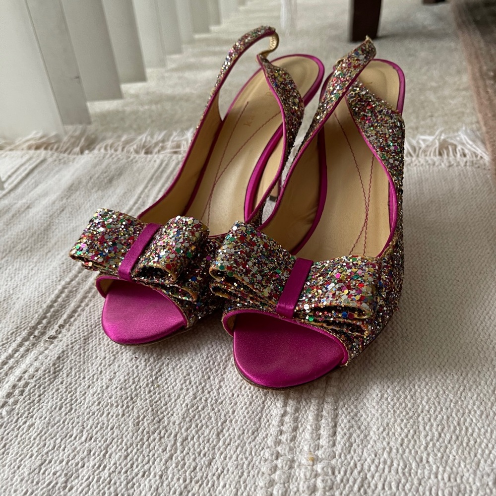 Kate Spade Glitter Heels